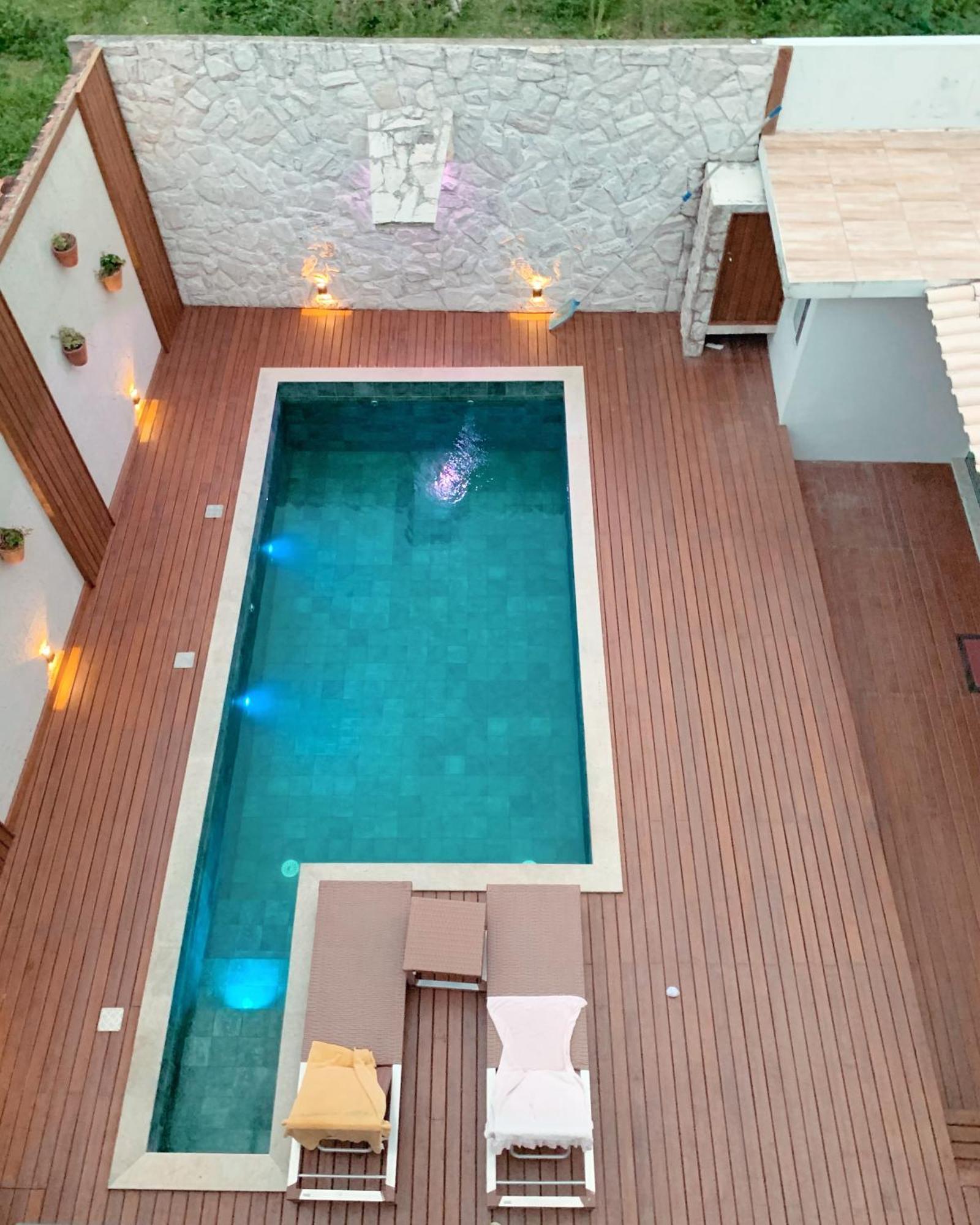 Casa com piscina e acesso a pé à Praia do Santinho Florianópolis Exterior foto