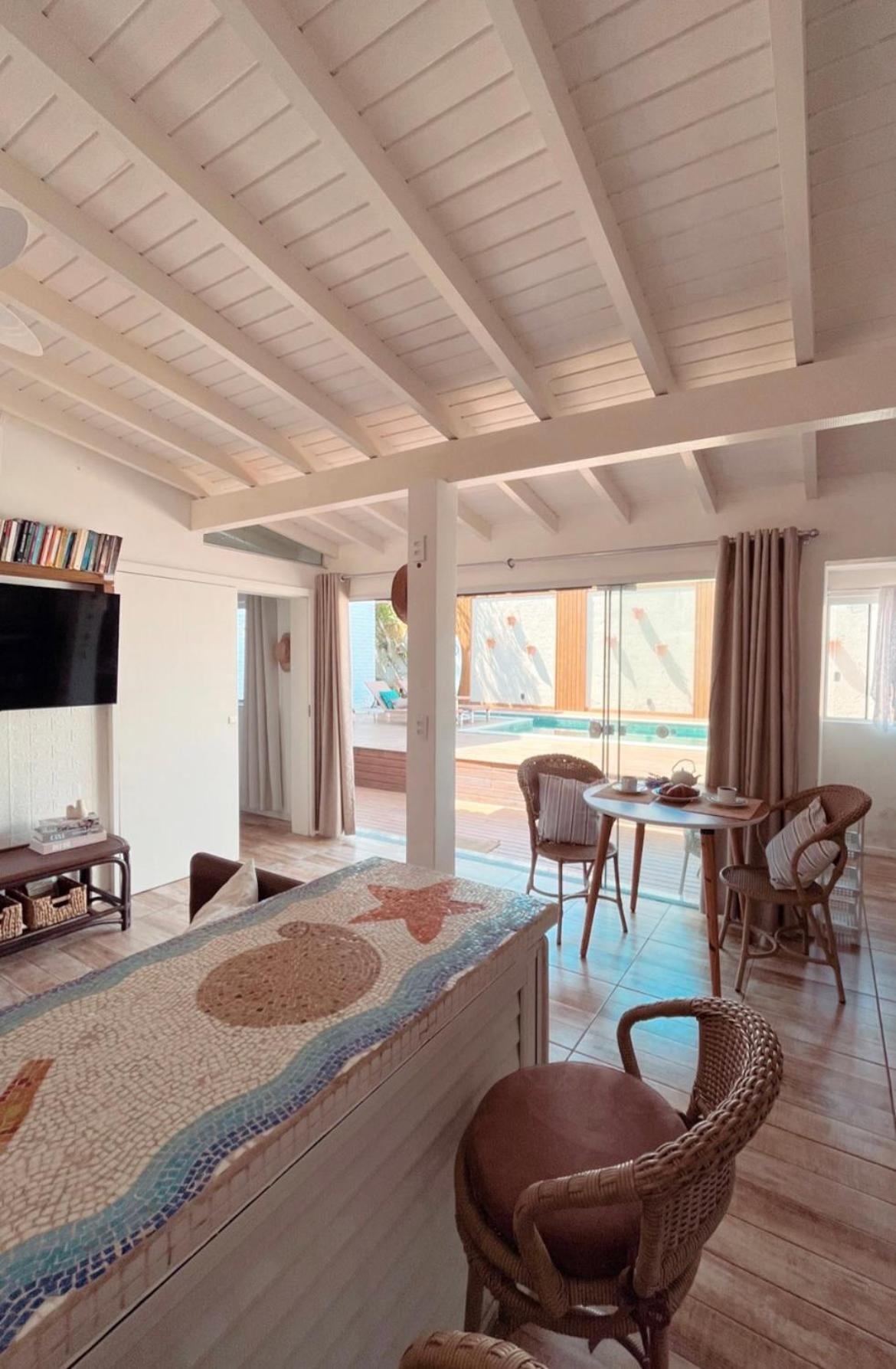 Casa com piscina e acesso a pé à Praia do Santinho Florianópolis Exterior foto